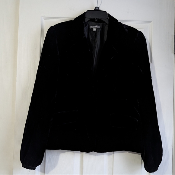 Apt. 9 Jackets & Blazers - NWT Apt 9 Black Crushed Velvet Dress Jacket Size 14